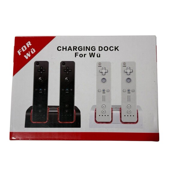 Nintendo Wii Black Remote Charging Dock Station NOB - Picture 1 of 6